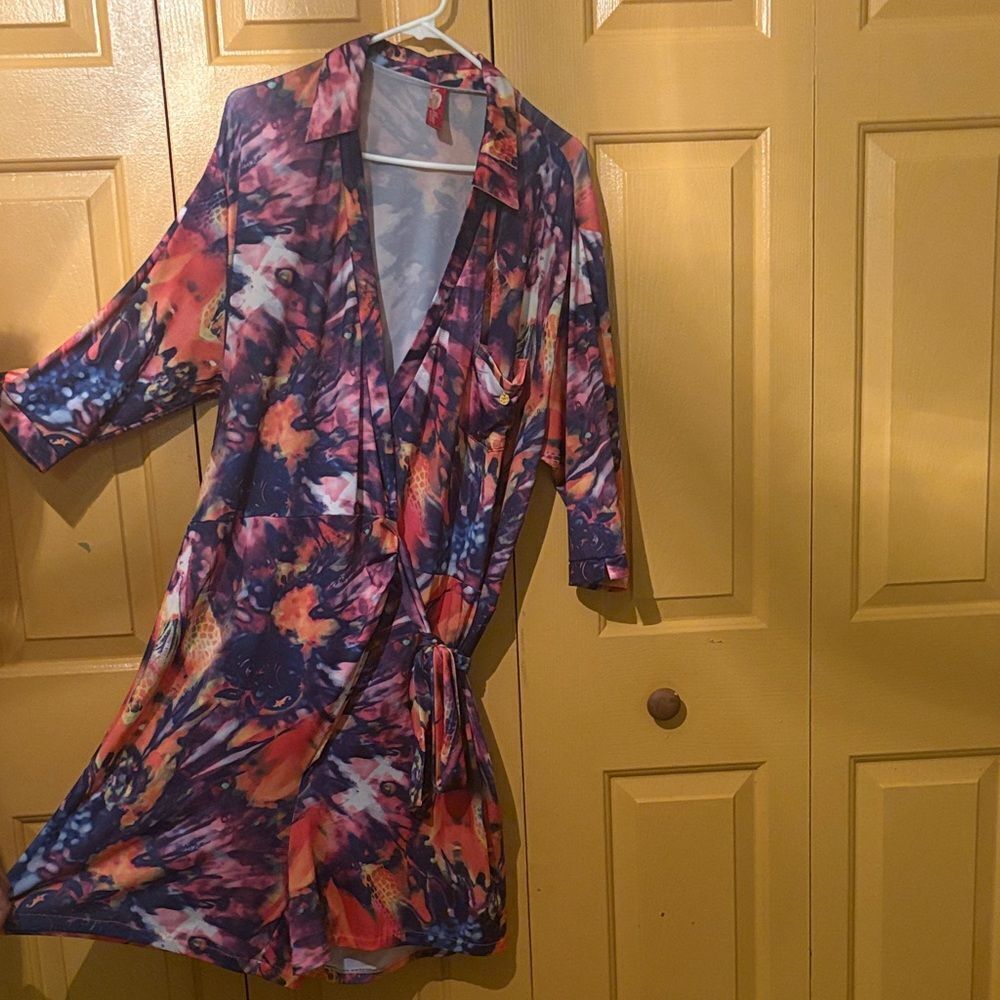Vibrant Multi Colored Apple Bottom Romper